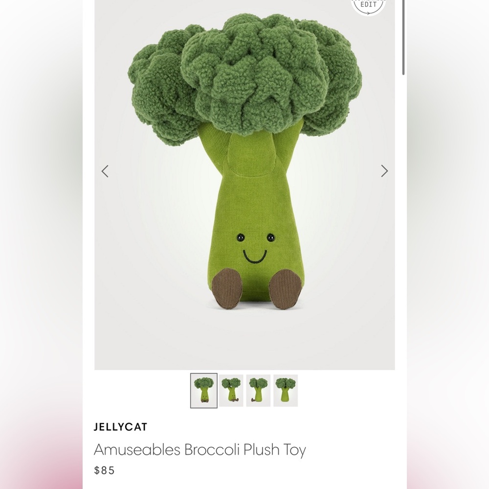 Jellycat Amuseables Broccoli Plush Toy - Green